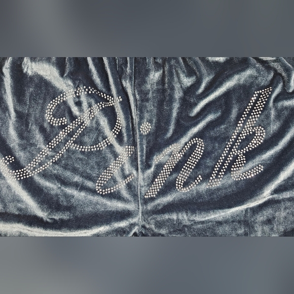 Victoria's Secret PINK VELVET BOXY BOXER PAJAMA SHORTS Green Rhinestone  XL NWT - Picture 6 of 12